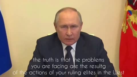 Putin: " problems you are facing are the result of the actions of your ruling elites "