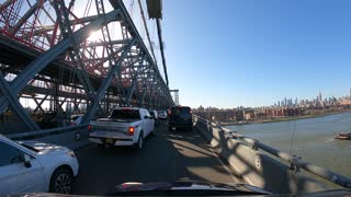 Driving Around Thru 04-12-2022 NYC Williamsburg Bridge Brooklyn 4K