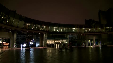 EU buildings turned lights off in solidarity with Ukraine