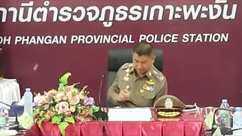 El subdirector de la Policía de Tailandia, Surachate Hakparn, llegó este martes a Koh Phangan
