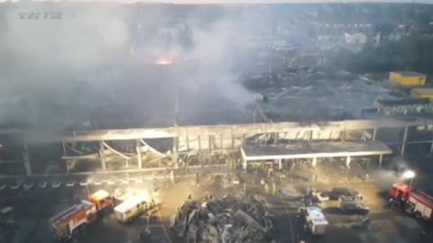 Ukraine Krementschuk fire