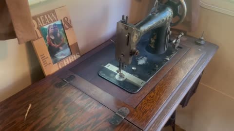 Vintage Treadle Michigan sewing machine