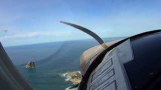 Arriving in Pacific City Oregon in a Cessna 150. Beautiful day.