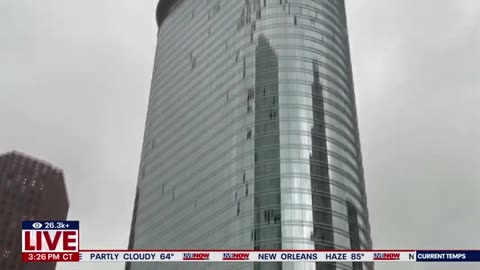 Skyscraper windows shredded by 100mph winds in Houston storms _ LiveNOW from FOX