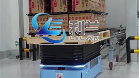 Robot palletizing system with AGV system #fyp #machine #pallet8izer #TK #MakeMeBuyIt