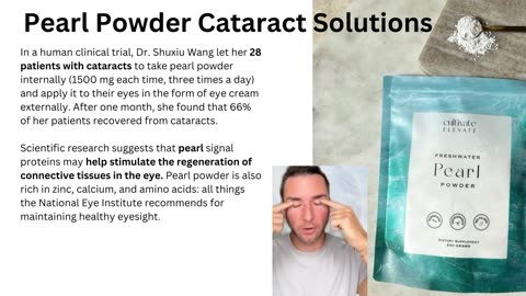 Pearl powder eyesight cataract solutions
