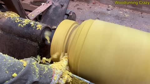 Amazing Woodturning Crazy - Great Hand Crafting Skills On Wood Lathe