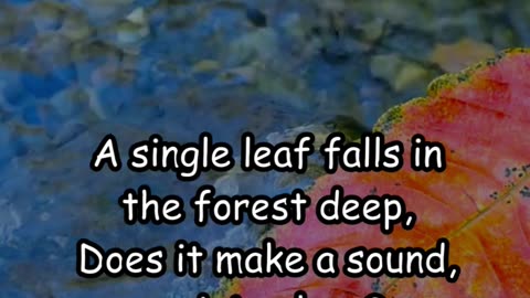 “The Silent Fall: A Leaf’s Journey in the Deep Forest”#NatureMystery #DeepForest #SilentFall #asmr