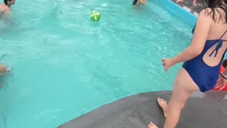 Daughter Accidentally Pulled Into Pool