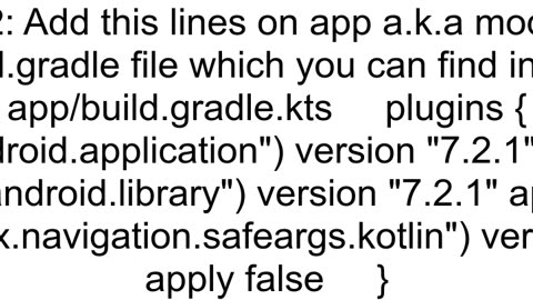 how to add safeargs to project level Kotlin gradle