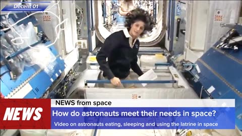 How do astronauts eat, sleep and use the latrines in space?