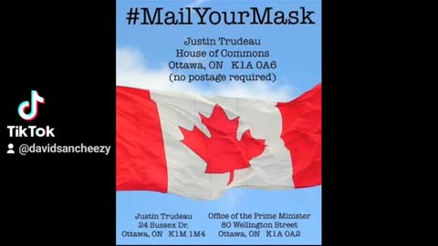 Mail your mask to Justin Trudeau. Information here