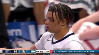 20yo unit Kenneth Lofton Jr. on the Memphis Grizzlies gets his first NBA points with an and-1