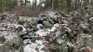 Climbing Over Volcanic Rocks – Central Oregon – Edison Sno-Park