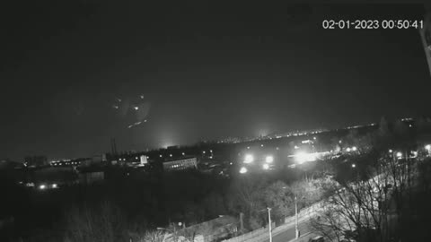 Kiev's air Defence trying to shoot down Iranian Geran drones on January 2nd.