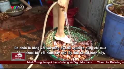 Tin Nóng Trong Ngày: Giật Mình Công Nghệ Chế Biến Hành Khô Từ Khoai Tây Thối | VTV24