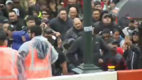 NEW ZEALAND - Outside Parliament and demanding the end to mandates