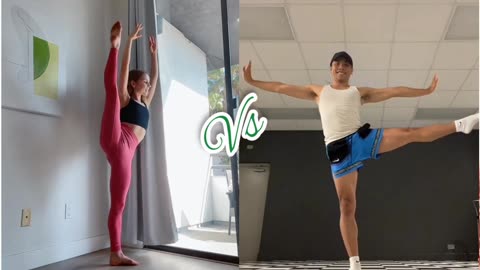 Anna Mcnulty Vs Brian Esperon Flexibility Challenge TikToks #shorts