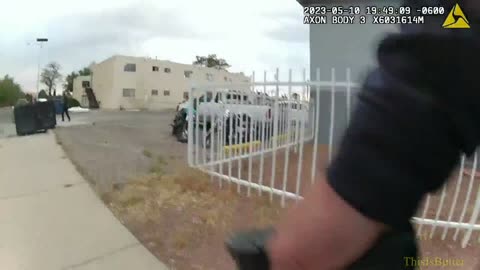 Albuquerque officers shoots shooting suspect after a short foot chase