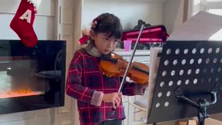Cute Girl on violin