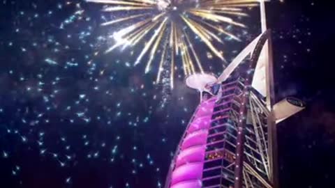 live Dubai New year fireworks burj al arab || burj khalifa life fireworks 2021 New