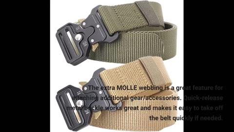 Customer Reviews: Ginwee 3-Pack Tactical Belt,Military Style Belt, Riggers Belts for Men, Heavy...