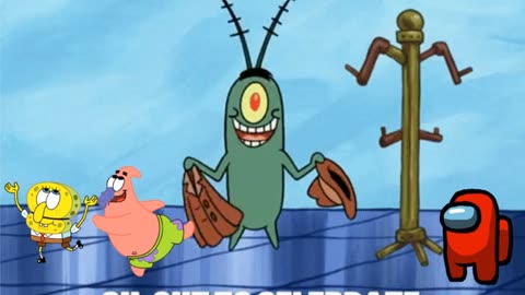 SpongeBob And Patrick Are Pretending To Be Imposters While Plankton Celebrates Trump Losing