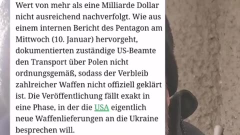 Raketen und Drohnen für die 🇺🇦Ukraine VERSCHOLLEN PENTAGON...