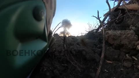 Ukrainian Soldier Returns Russian Grenade