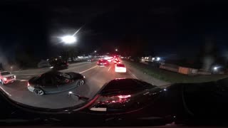 Night time drive from my 360 camera