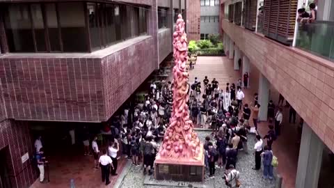 More Tiananmen monuments removed in Hong Kong