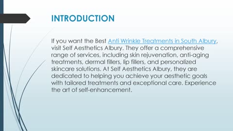 Best Anti Wrinkle Treatments in South Albury