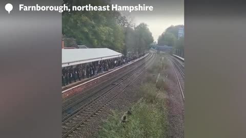 South Western Railway delays: Platform and train overcrowded despite strike cancellation