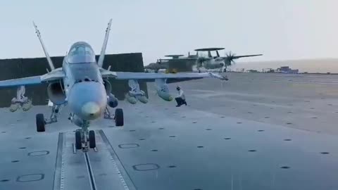 Carrier Launch during stormy weather!