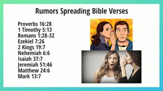 Rumors Spreading Bible Verses