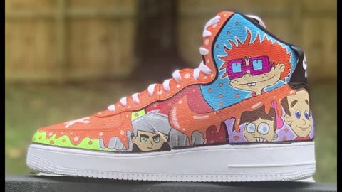 Custom Cartoon Network Vs Nickelodeon AF1