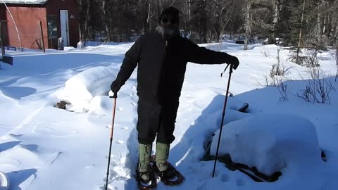 The First day of March , snow shoes required ?