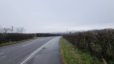 View From A Rural Road In North Wales.