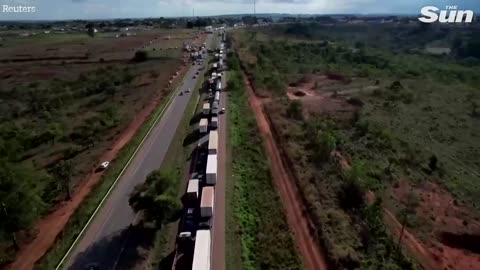 Bolsonaro supporters start fires and block roads after Brazil election defeat