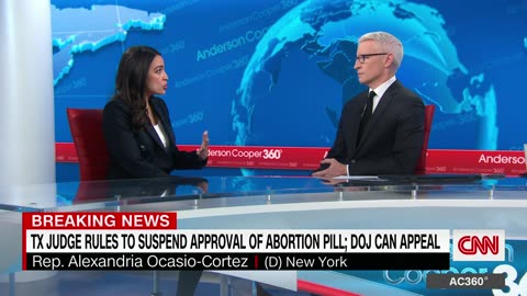 Rep. Ocasio-Cortez calls on Biden administration to disregard Texas judge's ruling on abortion pill