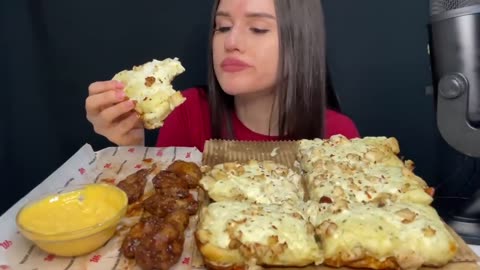 Pizza and Chicken Wings ASMR!