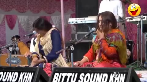 NOORAN SISTERS FUNNY VIDEO🤣 मज़ेदार वीडियो nooran sisters funny song video dj pukuriya