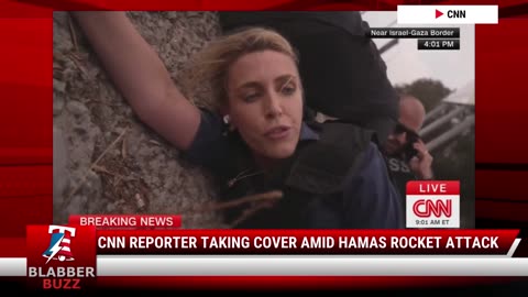 CNN Reporter Taking Cover Amid Hamas Rocket Attack