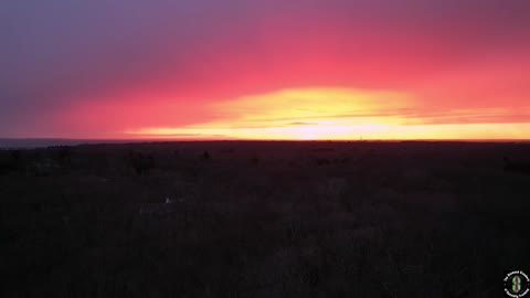 The Drone Zone! Frozen Rain at Sunset!