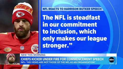 NFL responds after Chiefs’ kicker delivers controversial commencement speech ABC News