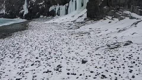 ICE WALL starting at Middle Cove Beach, NL