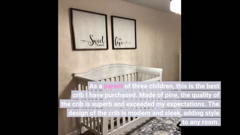 Skim Reviews: Delta Children Lancaster 4-in-1 Convertible Baby Crib, Bianca White