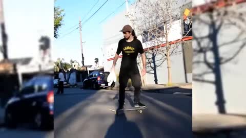 Skate Trick While Juggling