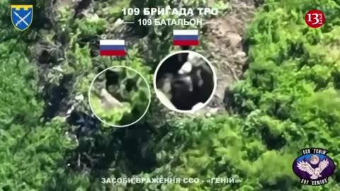 Russian machine gunners who built a "nest" in the bush were targeted by Fpv kamikaze drone