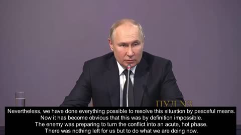 President Putin: "We were simply led by the nose... deceived"